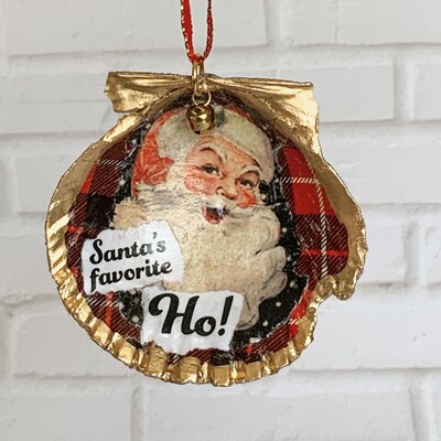 Scallop Shell Ornament - Santa’s Favorite! - image1